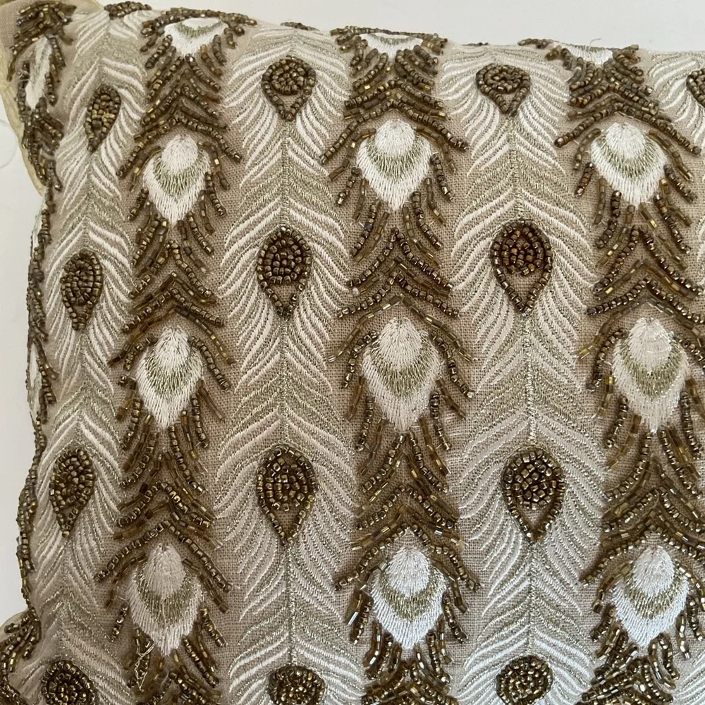 Pier 1 Beaded Pillow